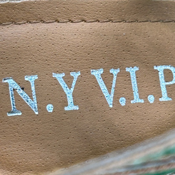 N.Y. VIP Tan Heel Open Toe Sandals Size 8 NWOT - Picture 7 of 14
